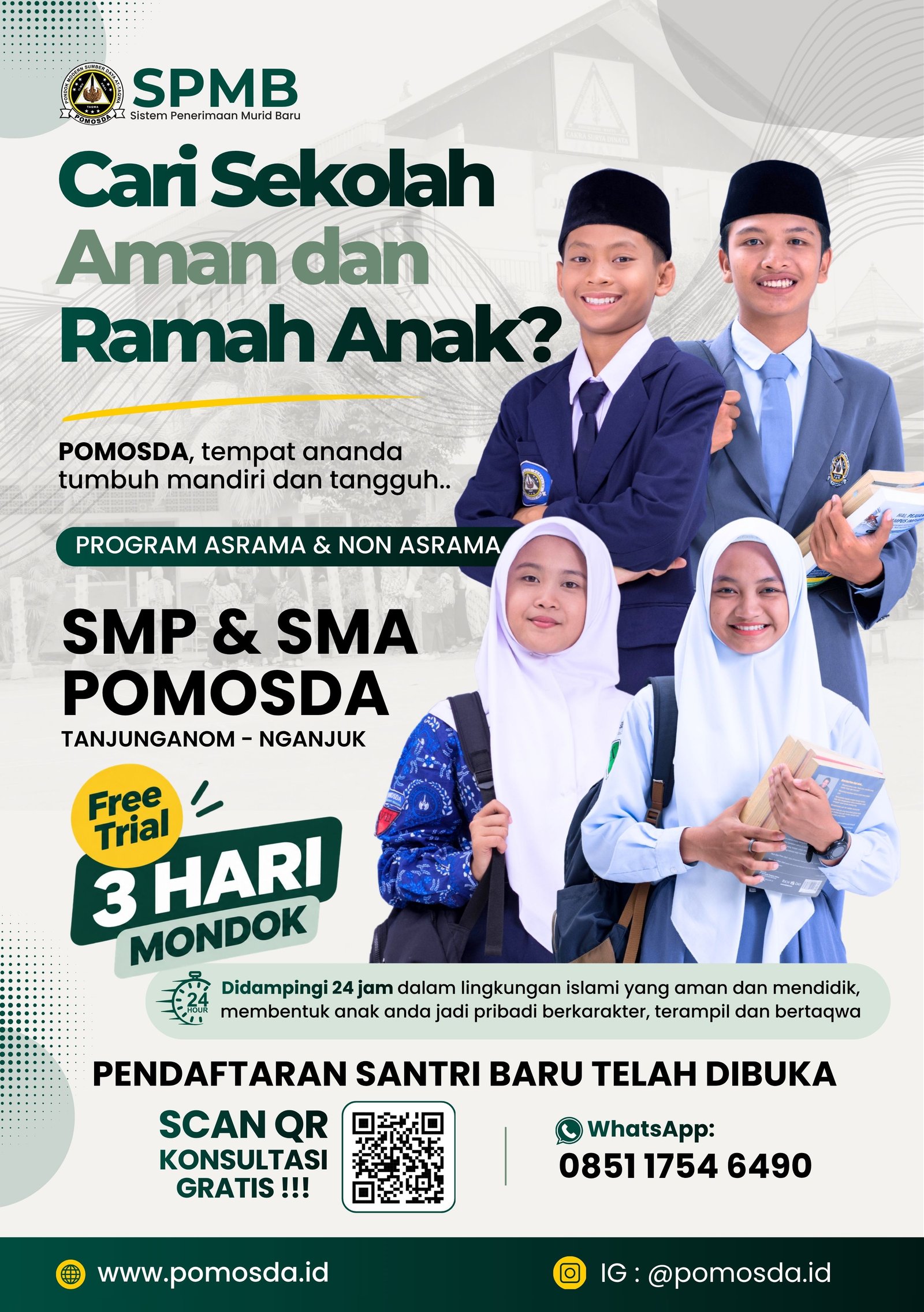 Brosur SPMB POMOSDA halaman 1